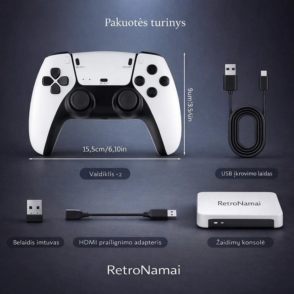 RetroNamai – žaidimų konsolė su 20 000+ klasikiniais žaidimais